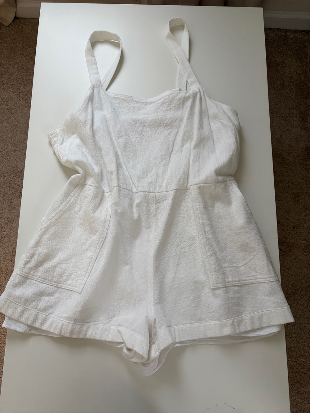 Show Me Your Mumu White Romper with Straps